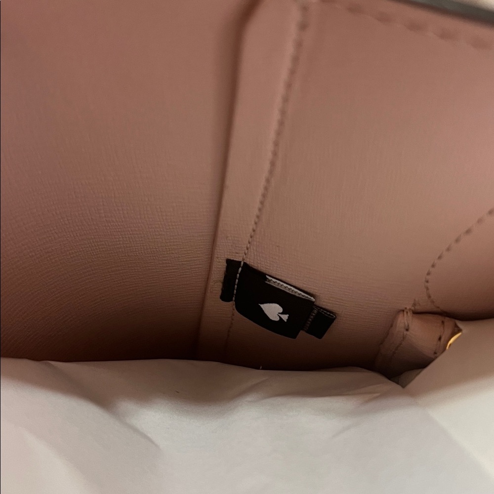 NWT Kate Spade Tan Structured Leather Tote - Picture 3 of 10